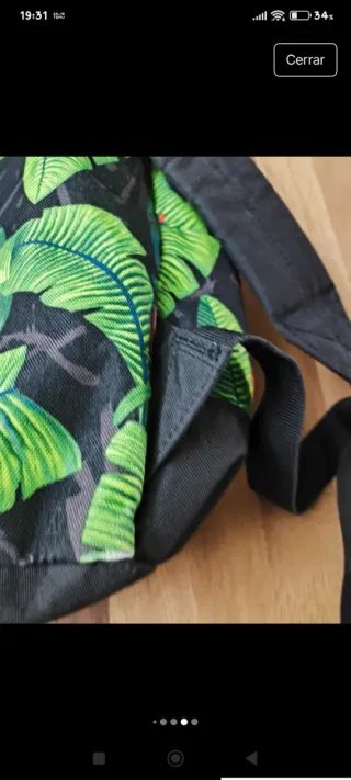 Mochila Quiksilver Verde y Naranja