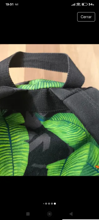 Mochila Quiksilver Verde y Naranja