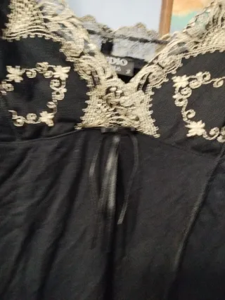 Top lencería La Perla Negro Encaje