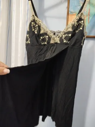 Top lencería La Perla Negro Encaje