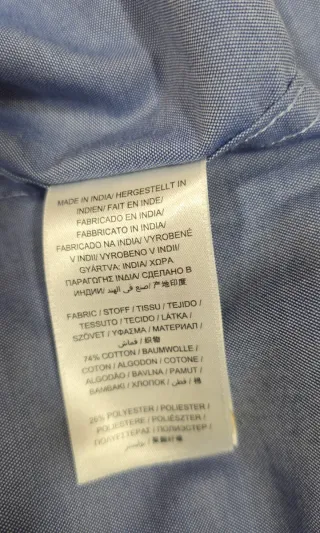 Camisa Gant Azul Talla S