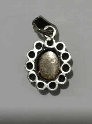 Pendente Prata Ouro Camafeu Marcasites