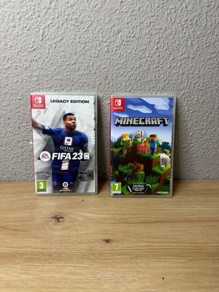 Nintendo Switch + Minecraft y FIFA 23