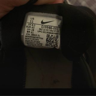 Zapatillas Nike Air Force 1 Negras Blancas