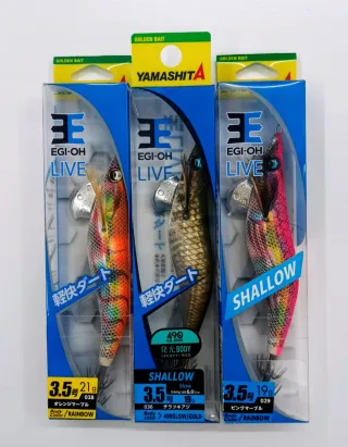 3 señuelos EGI-OH LIVE Yamashita.