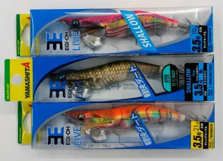 3 señuelos EGI-OH LIVE Yamashita.