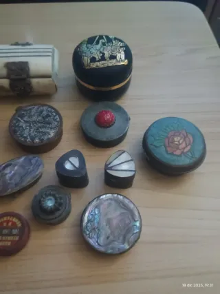 Lote de joyeros pequeños decorativos