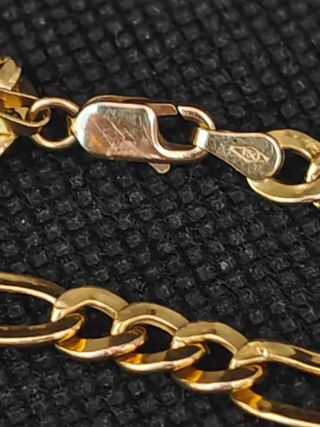 Pulsera oro 18k tipo figaro. 051-05-00493