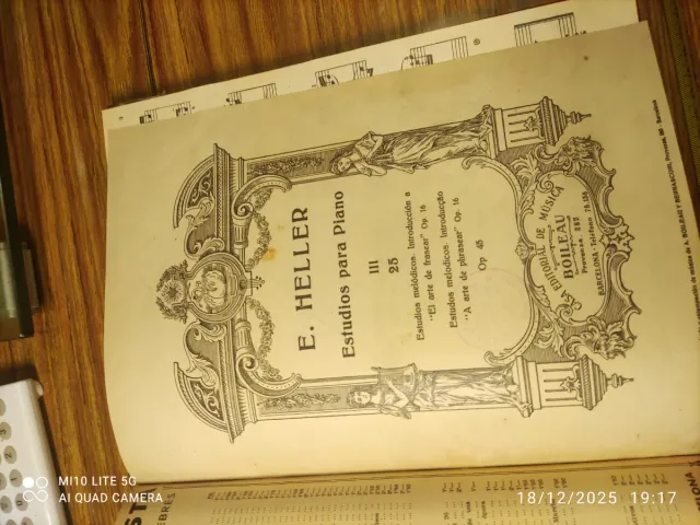 Partituras E. Heller y J.B.Cramer