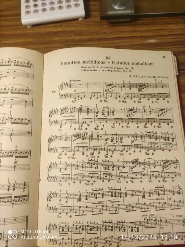 Partituras E. Heller y J.B.Cramer