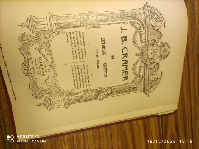 Partituras E. Heller y J.B.Cramer