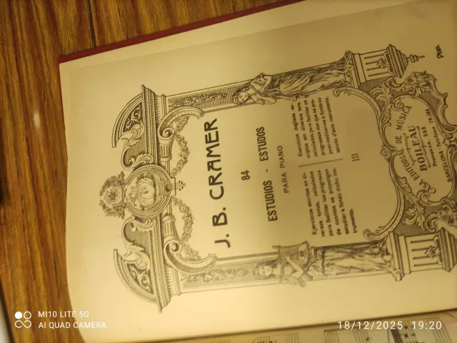 Partituras E. Heller y J.B.Cramer