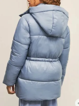 Parka niña azul y beige 7-8 años