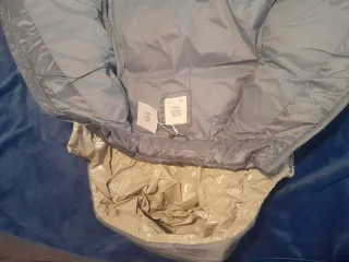 Parka niña azul y beige 7-8 años