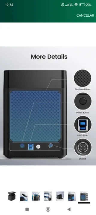 ORICO Docking Station 5 Bahias USB 3.0