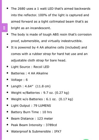 Linterna Frontal Pelican 2680