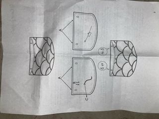 Aplique/Lampara interior de pared, cerámica blanca