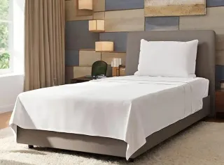 4 piezas de cama 90 tamaño individual color blanco