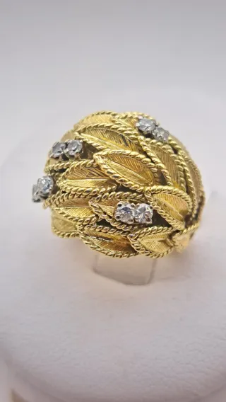 Anillo Oro 18k con Diamantes