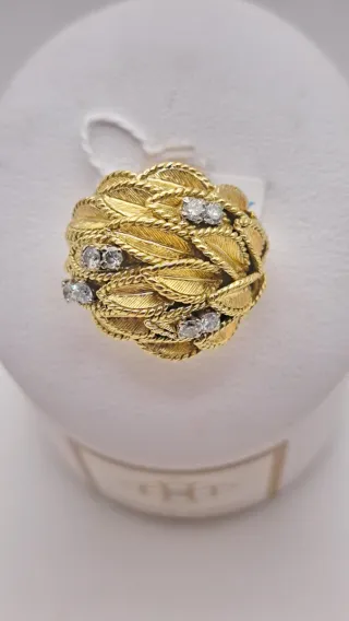 Anillo Oro 18k con Diamantes