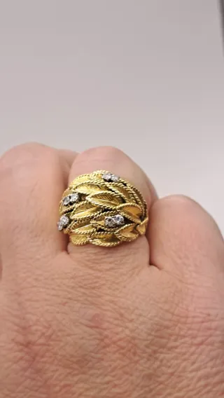 Anillo Oro 18k con Diamantes