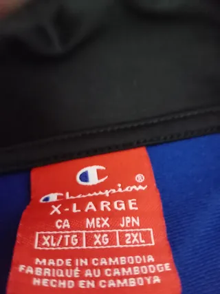 Chándal Champion Talla XL Chaqueta Azul Pantalón N