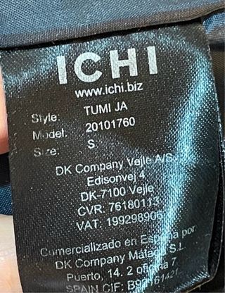 Abrigo ICHI cuadros azul y rosa