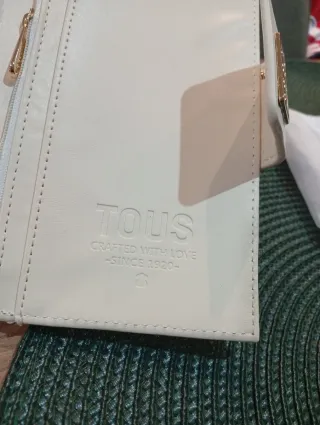 Billetera Tous Blanca y Dorada