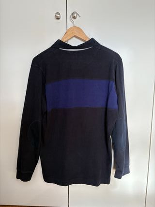 Polo Massimo Dutti Negro y Azul