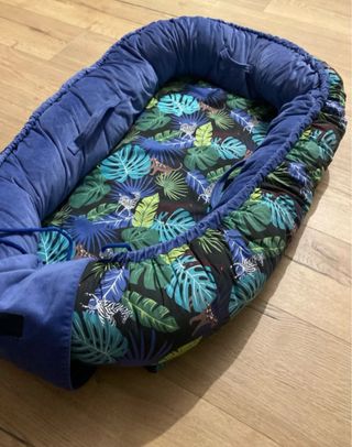 Nido cuna para bebé estampado jungla