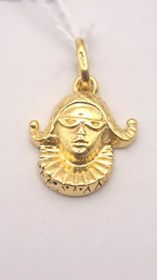 Colgante Oro 18k Máscara Veneciana