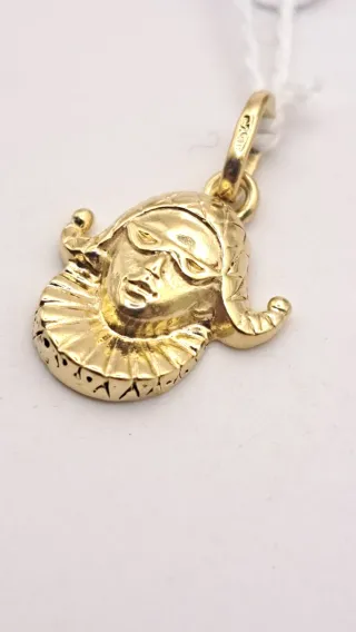 Colgante Oro 18k Máscara Veneciana