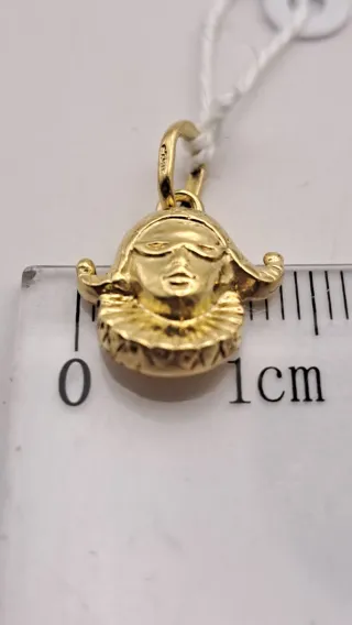 Colgante Oro 18k Máscara Veneciana