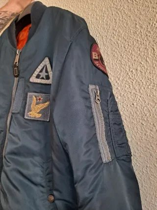 Chaqueta Schott MA-1 Talla L Azul