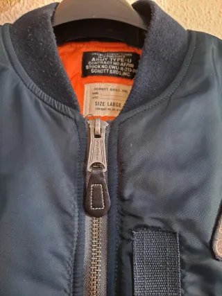 Chaqueta Schott MA-1 Talla L Azul