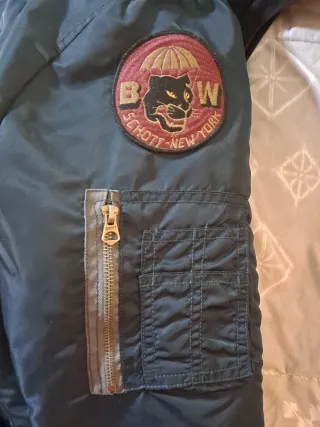 Chaqueta Schott MA-1 Talla L Azul