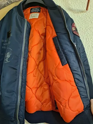 Chaqueta Schott MA-1 Talla L Azul