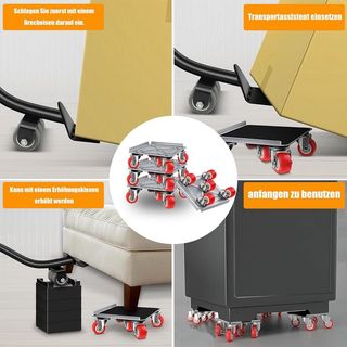 Juego 13 Ruedas Transporte Muebles