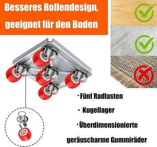 Juego 13 Ruedas Transporte Muebles