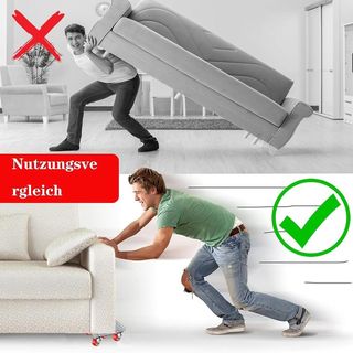 Juego 13 Ruedas Transporte Muebles