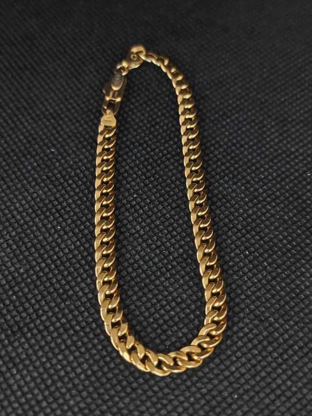 Pulsera oro 18k tipo barbada. 051-05-00494