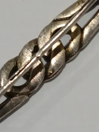 Alfinete Prata Ouro Marcasites Arte Decó