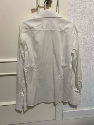 Camisa blanca de vestir para traje talla XS Mango