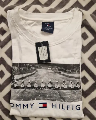 Camiseta Tommy Hilfiger Blanca Talla XL