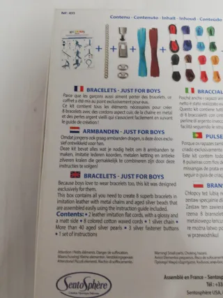 Kit per creare braccialetti Just for Boys