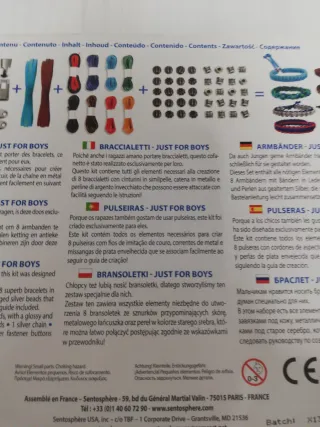 Kit per creare braccialetti Just for Boys