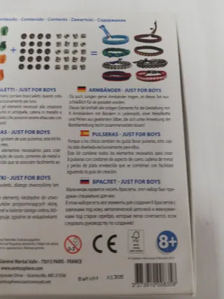 Kit per creare braccialetti Just for Boys