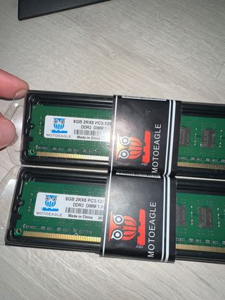 2X MOTOEAGLE 8GB DDR3 RAM PC3-12800U (16GB)
