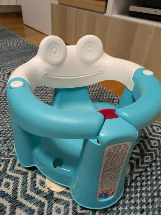 Asiento bañera bebé rana