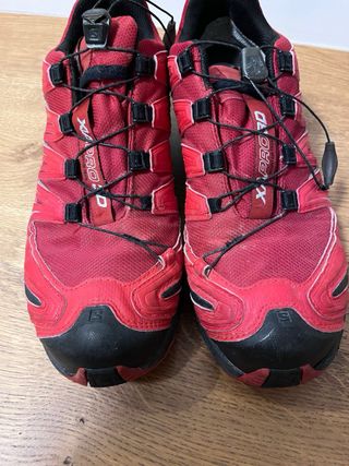 Zapatillas Salomon Trekking Hombre Talla 45 Rojas